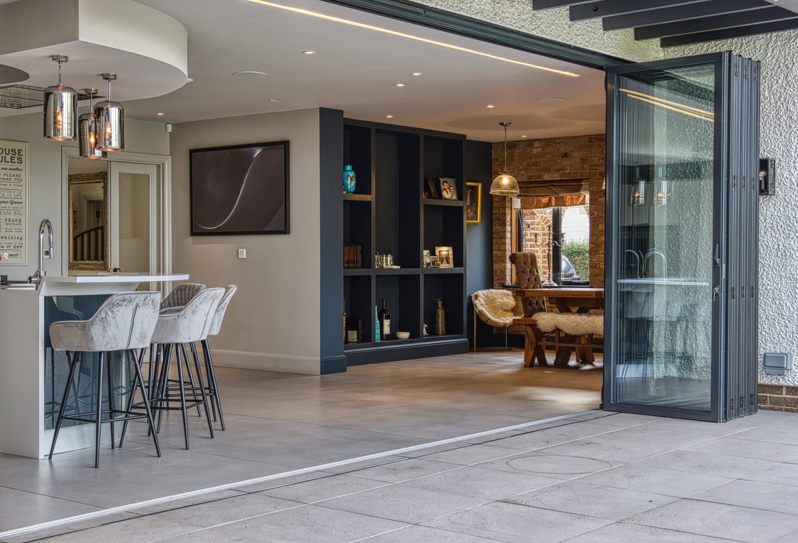 SUNFLEX SF75 triple glazed bi-folding door