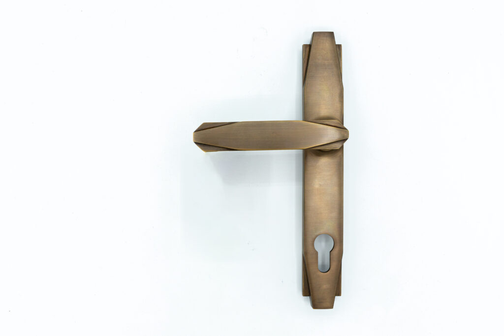 YES Steel Look internal and external door handles