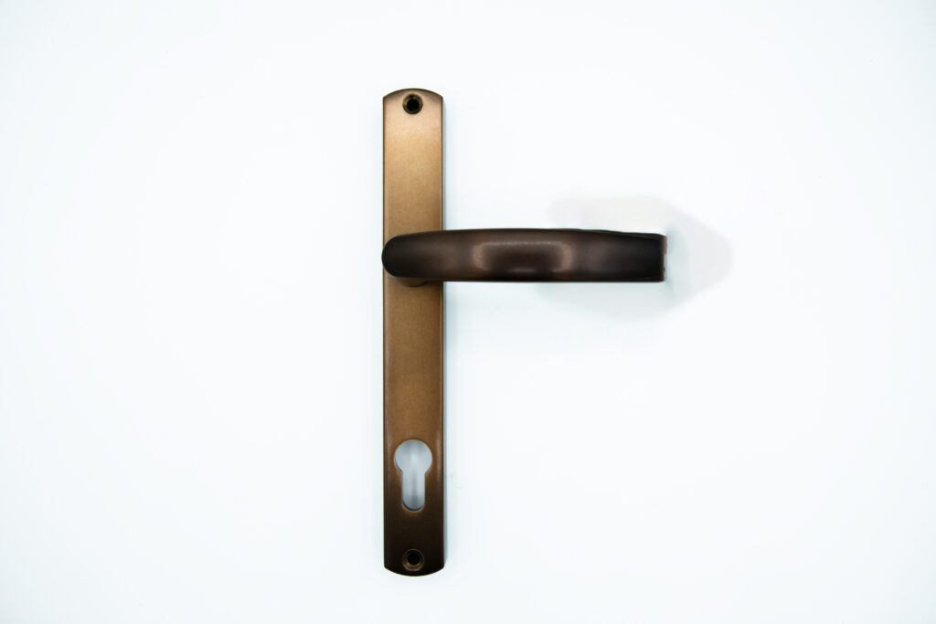 YES Steel Look internal and external door handles