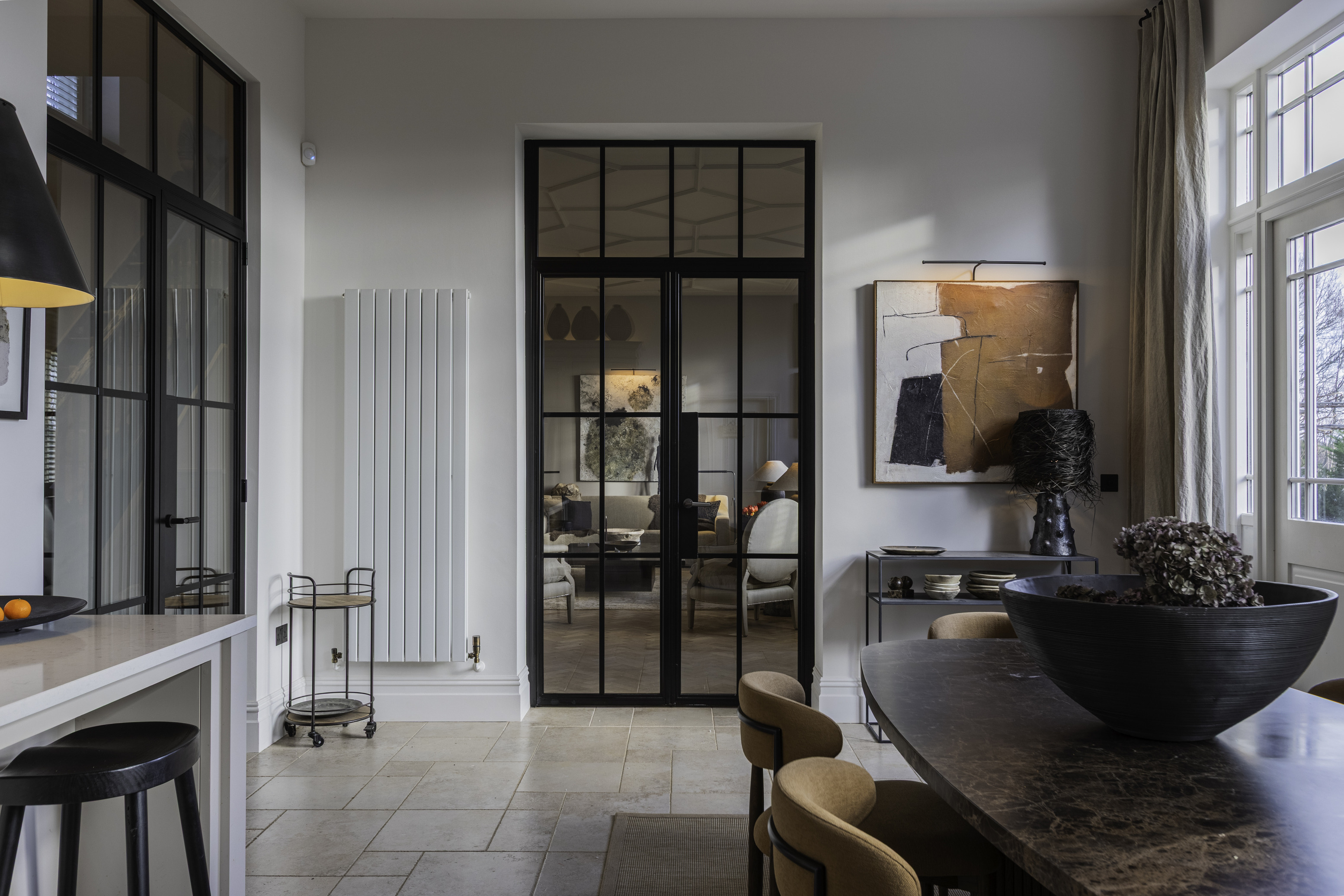 YES Steel Look Internal French Doors - Steel Doors - Project Oxshott